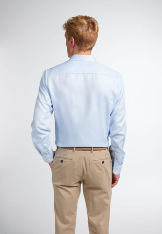 ETERNA SLIM FIT Langarm Hemd - Sky Textured Blue - 3475-12-F94K