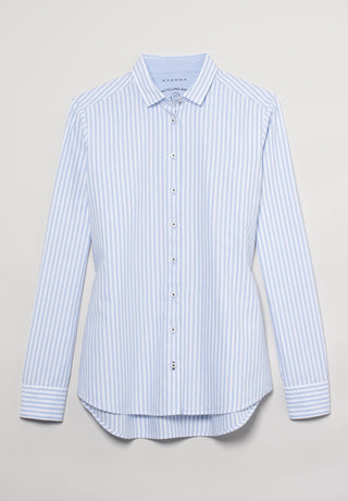 ETERNA CLASSIC FIT Langarm Bluse - Shoreline Mist - 6010-12-D935