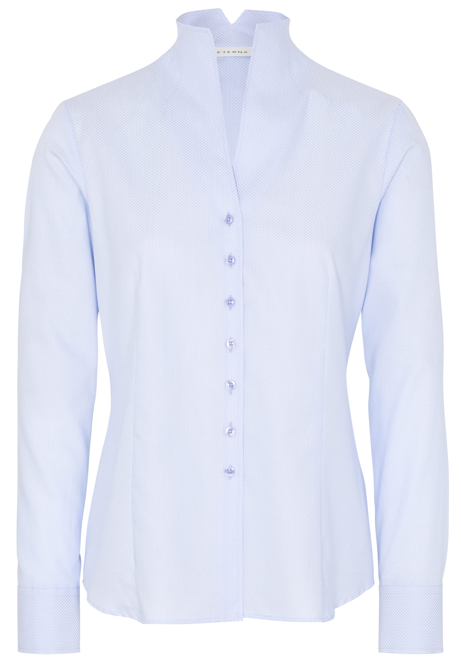ETERNA CLASSIC FIT Bluse - Light Sky Dots - 7001-12-D775
