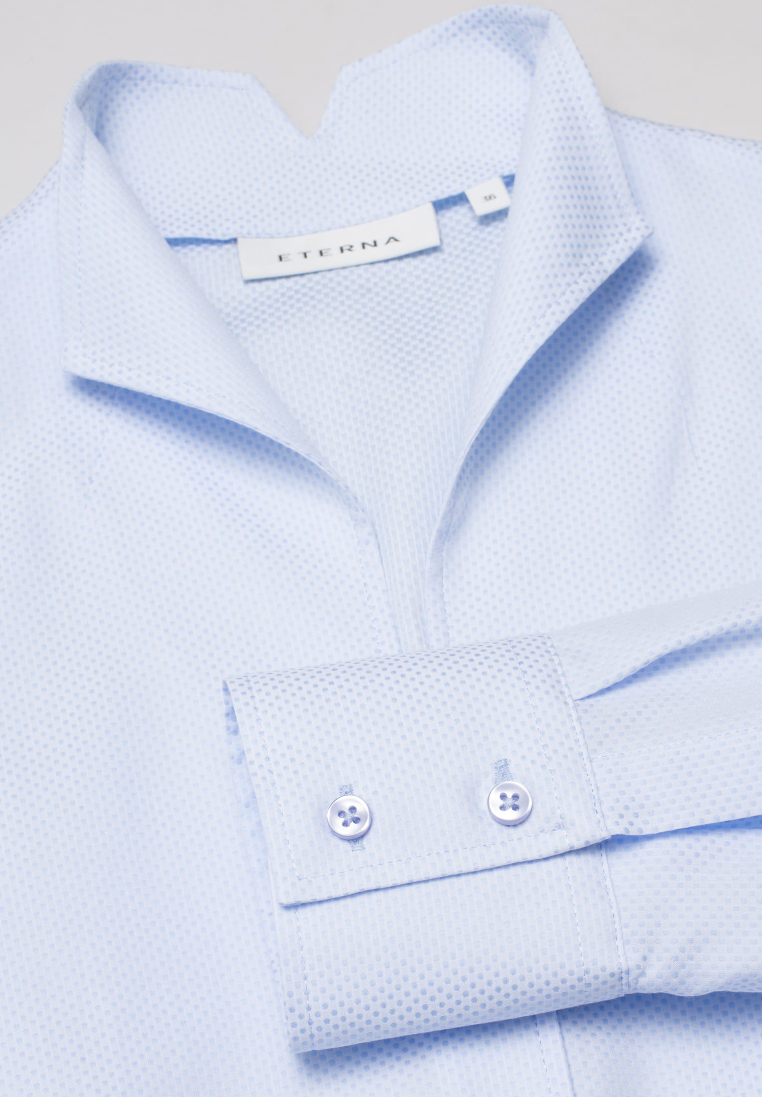 ETERNA CLASSIC FIT Bluse - Light Sky Dots - 7001-12-D775 von Eterna