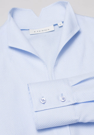 ETERNA CLASSIC FIT Bluse - Light Sky Dots - 7001-12-D775