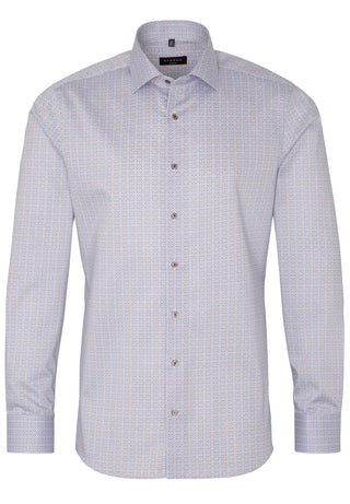 ETERNA Slim Fit Langarm Hemd - Cornflower Tapestry - 8049-12-F170