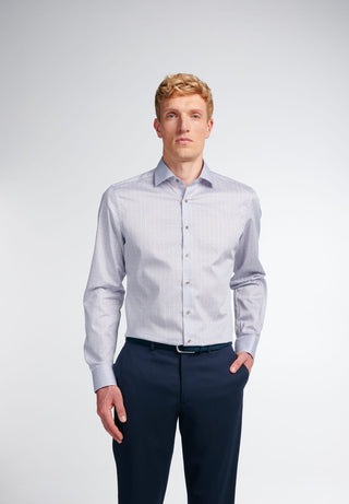 ETERNA Slim Fit Langarm Hemd - Cornflower Tapestry - 8049-12-F170
