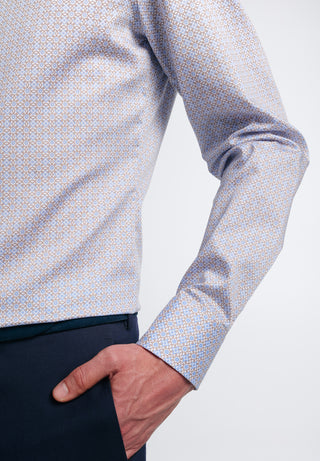 ETERNA Slim Fit Langarm Hemd - Cornflower Tapestry - 8049-12-F170