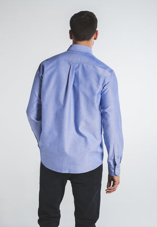 ETERNA REGULAR FIT UPCYCLING Langarm Hemd - Sky Oxford Blue - 2411-15-VS9B