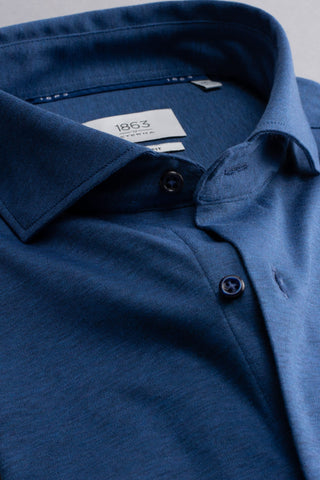ETERNA 1863 SLIM FIT Langarm Hemd - Deep Cobalt Mist - 2159-17-YS82