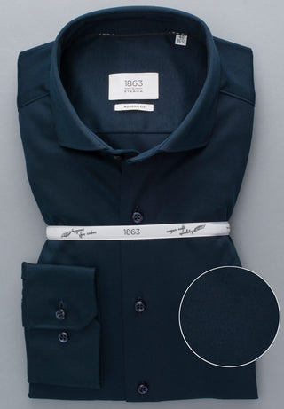 ETERNA 1863 Modern Fit Langarm Hemd - Midnight Ocean - 2159-19-JS82