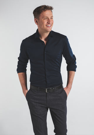 ETERNA 1863 Slim Fit Langarm Hemd - Midnight Ink Blue - 2159-19-YS82
