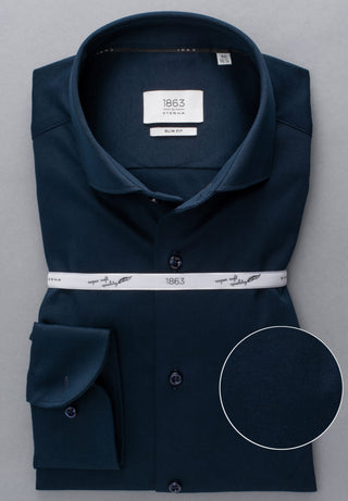 ETERNA 1863 Slim Fit Langarm Hemd - Midnight Ink Blue - 2159-19-YS82
