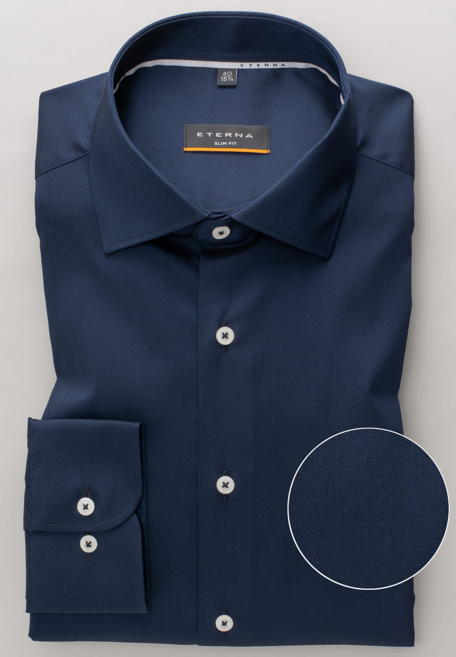 ETERNA Slim Fit Performance Shirt - Midnight Harbor - 3377-19-F170 von Eterna