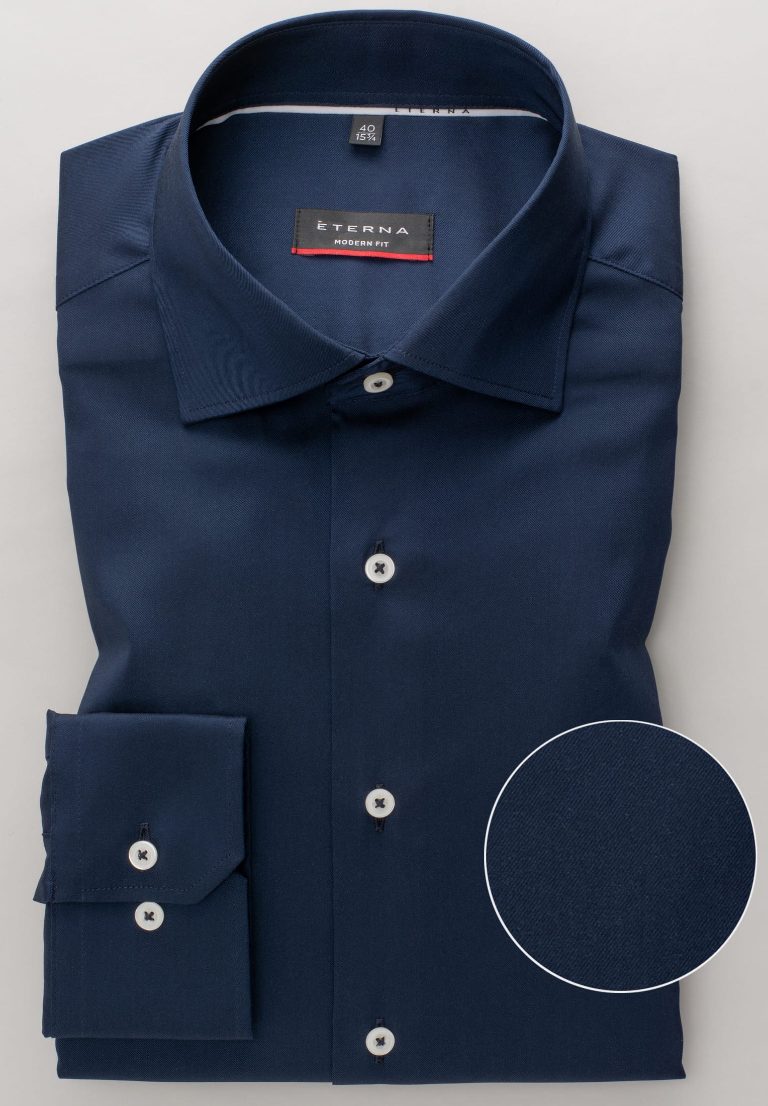 ETERNA MODERN FIT Performance Shirt - Navy Eclipse - 3377-19-X18K
