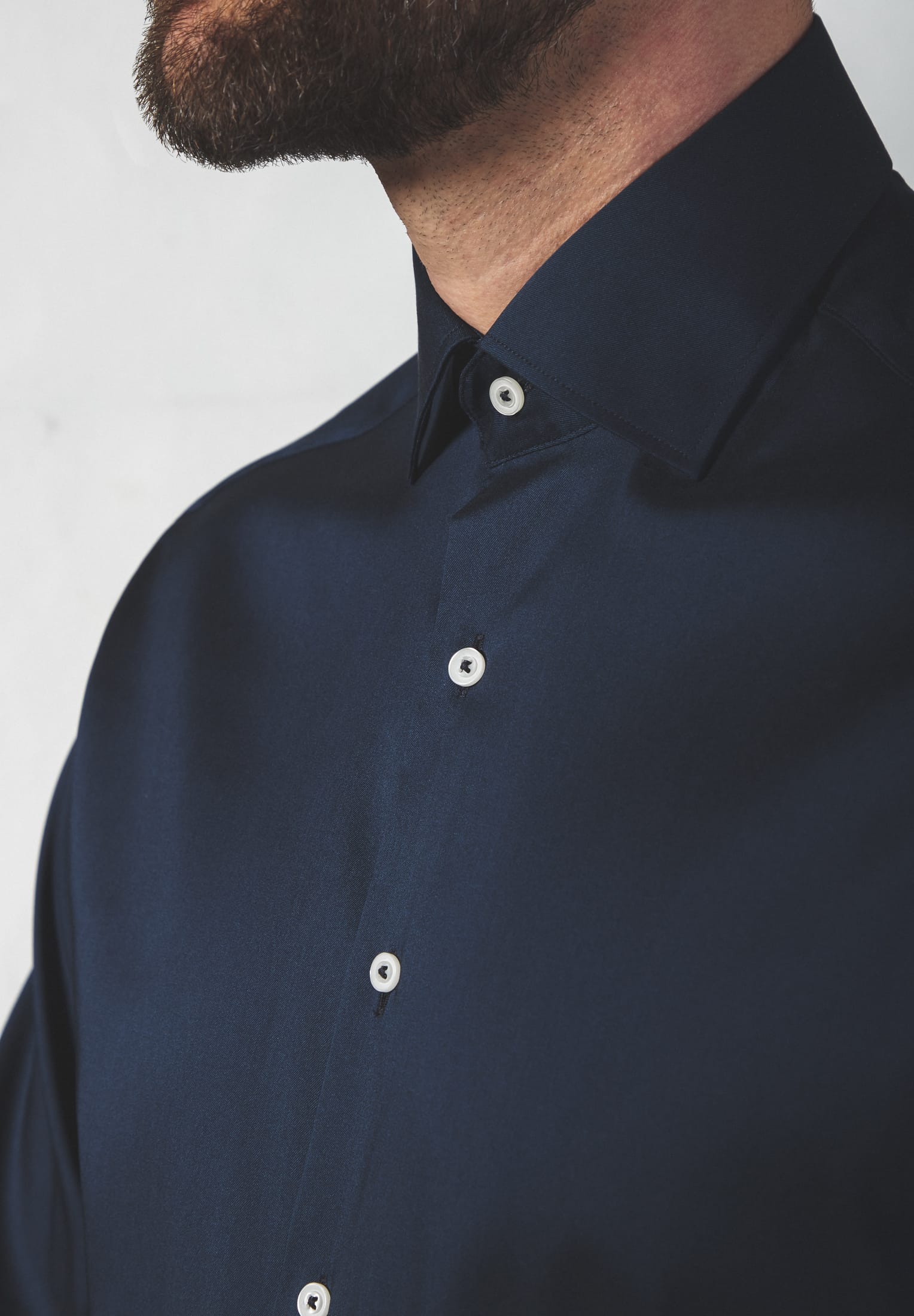 ETERNA MODERN FIT Performance Shirt - Navy Eclipse - 3377-19-X18K von Eterna