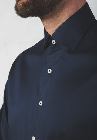 ETERNA MODERN FIT Performance Shirt - Navy Eclipse - 3377-19-X18K