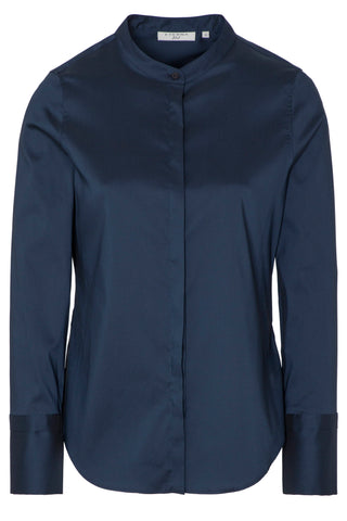 ETERNA FITTED PERFORMANCE SHIRT Langarm Bluse - Midnight Indigo Twill - 5377-19-DF01