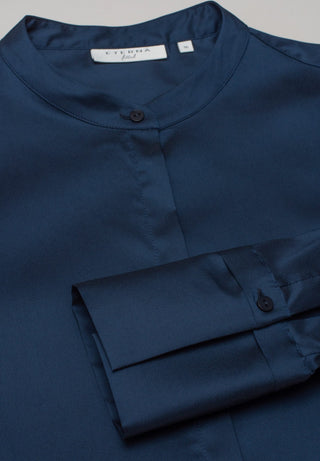 ETERNA FITTED PERFORMANCE SHIRT Langarm Bluse - Midnight Indigo Twill - 5377-19-DF01