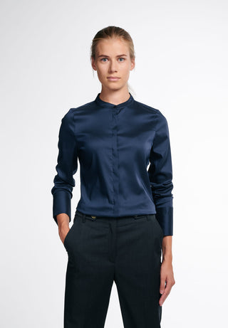 ETERNA FITTED PERFORMANCE SHIRT Langarm Bluse - Midnight Indigo Twill - 5377-19-DF01