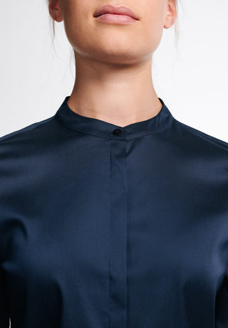 ETERNA FITTED PERFORMANCE SHIRT Langarm Bluse - Midnight Indigo Twill - 5377-19-DF01