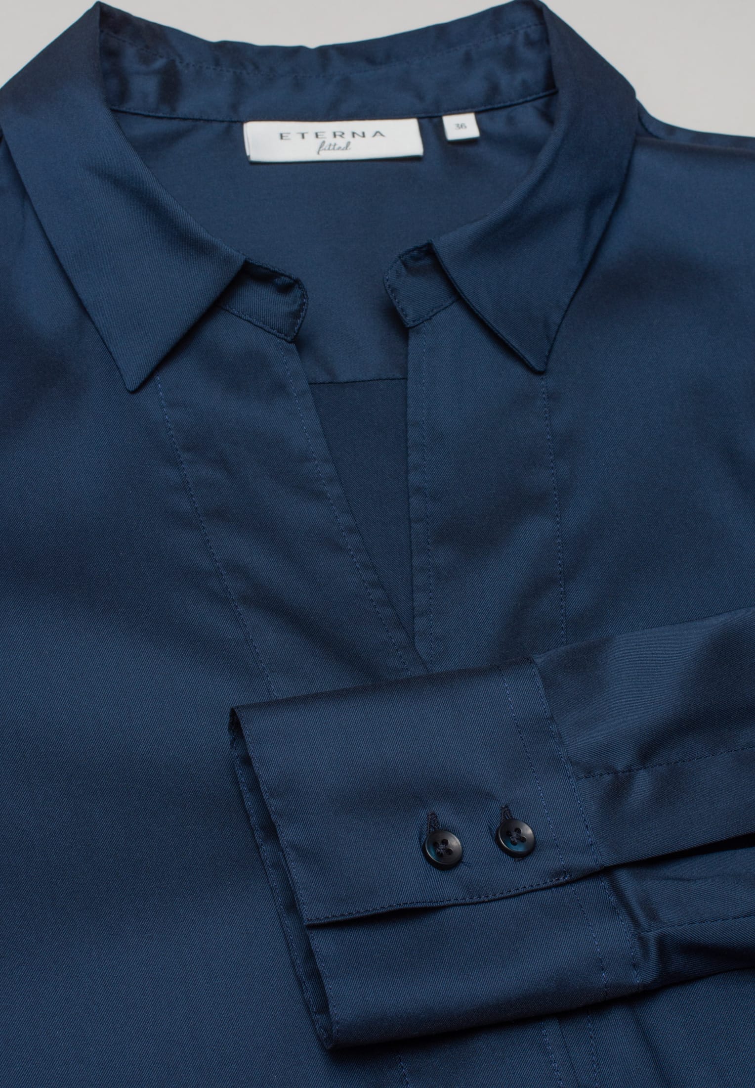 ETERNA FITTED PERFORMANCE SHIRT - Midnight Atlantic Blue - 5377-19-DF03