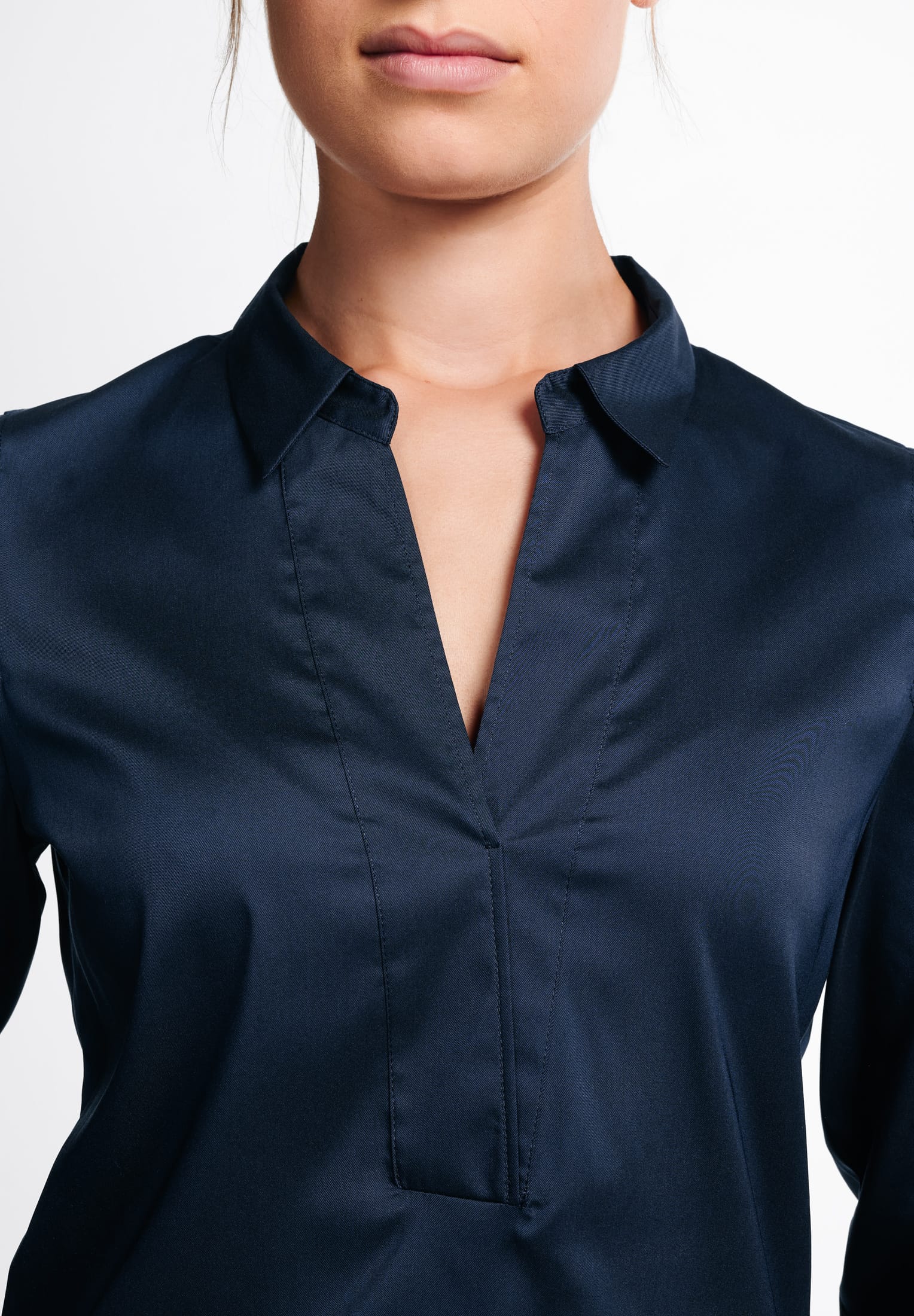 ETERNA FITTED PERFORMANCE SHIRT - Midnight Atlantic Blue - 5377-19-DF03 von Eterna
