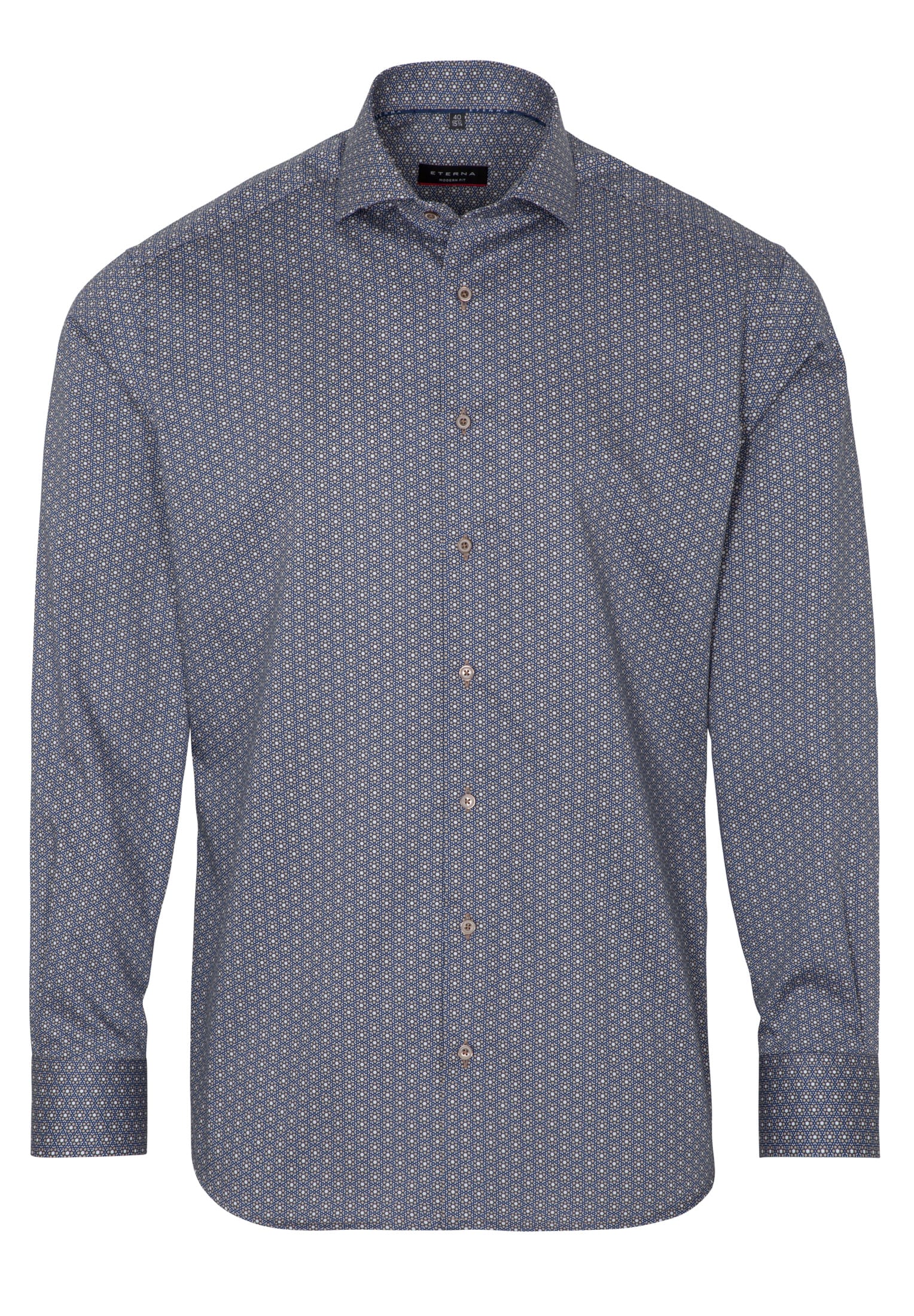 ETERNA MODERN FIT Langarm Hemd - Deep Harbor Blue - 4029-24-X17V
