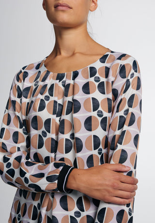 ETERNA CLASSIC FIT Bluse - Sunset Patchwork - 7305-25-D968