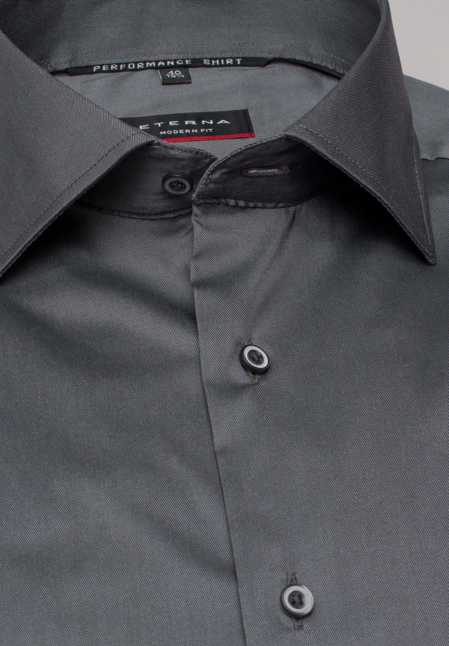 ETERNA MODERN FIT Performance Shirt - Steel Dusk Grey - 3377-35-X18K von Eterna