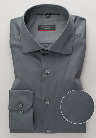 ETERNA MODERN FIT Performance Shirt - Steel Dusk Grey - 3377-35-X18K