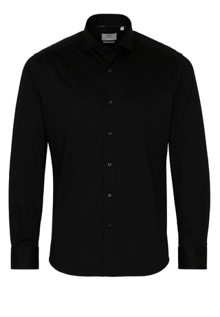 ETERN A 1863 by ETERNA MODERN FIT Langarm Hemd jersey - Nocturne Steel Black - 2159-39-JS82