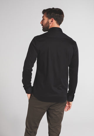 ETERN A 1863 by ETERNA MODERN FIT Langarm Hemd jersey - Nocturne Steel Black - 2159-39-JS82