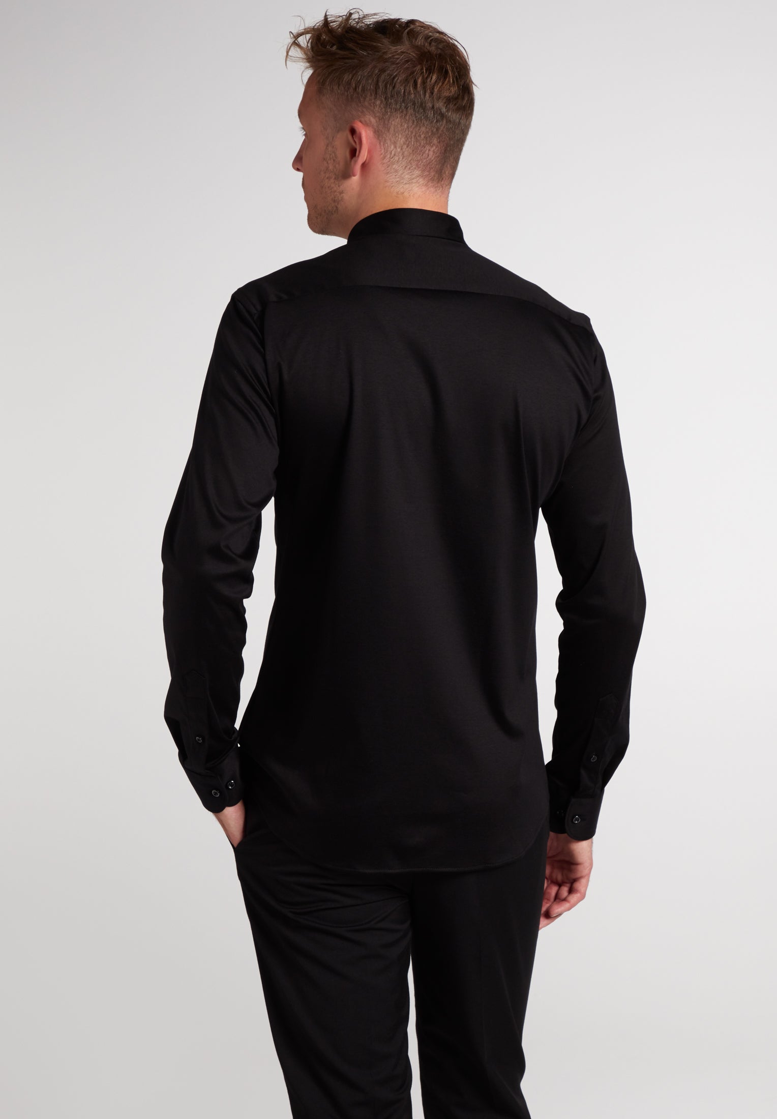 ETERNA 1863 Slim Fit Langarm Hemd - Midnight Ink - 2159-39-YS82 von Eterna