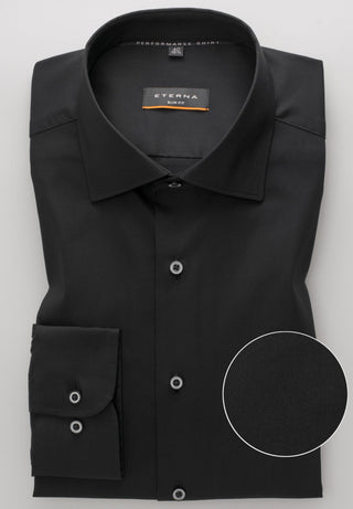ETERNA SLIM FIT Performance Shirt Langarm Hemd - Midnight Graphite - 3377-39-F170