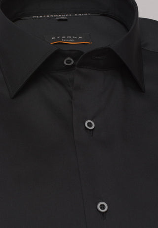 ETERNA SLIM FIT Performance Shirt Langarm Hemd - Midnight Graphite - 3377-39-F170
