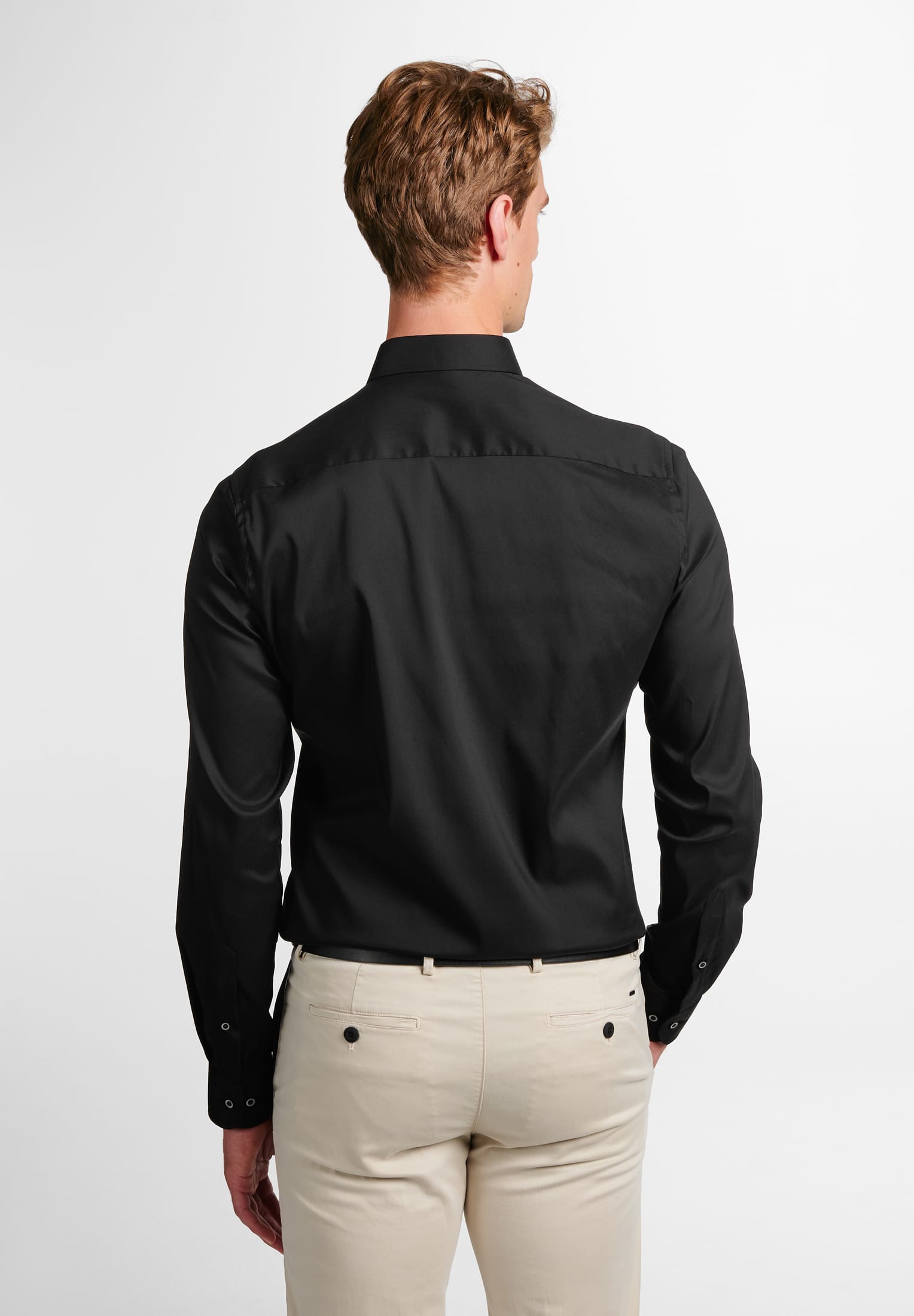 ETERNA SLIM FIT Performance Shirt Langarm Hemd - Midnight Graphite - 3377-39-F170 von Eterna