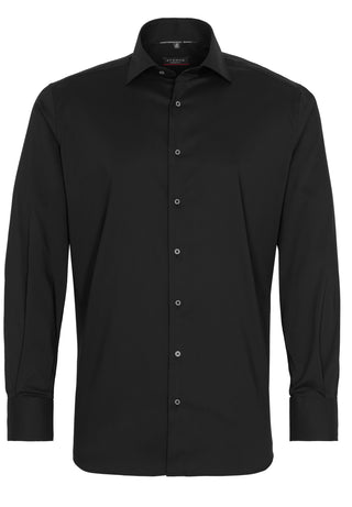 ETERNA MODERN FIT Performance Shirt Langarm Hemd - Noir Jet Black - 3377-39-X18K