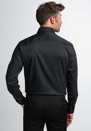 ETERNA MODERN FIT Performance Shirt Langarm Hemd - Noir Jet Black - 3377-39-X18K