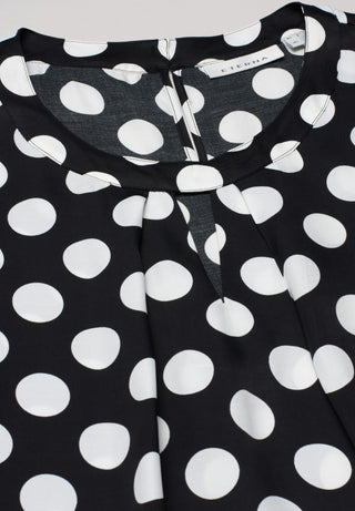 ETERNA CLASSIC FIT ohne Arm Bluse - Polka Noir Ivory - 7189-39-A737