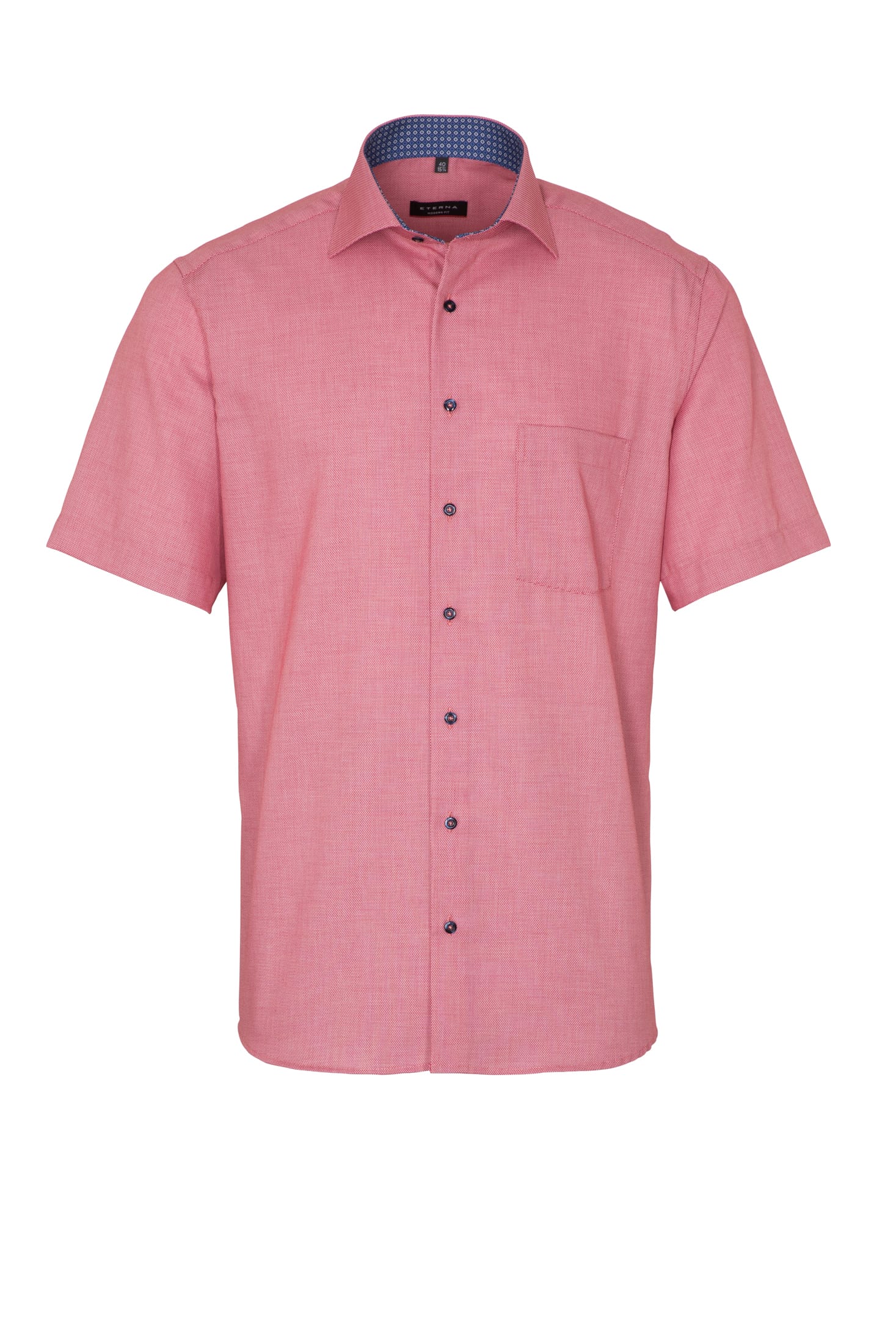 ETERNA MODERN FIT Kurzarm Hemd - Rosebud Texture - 3270-54-C15K