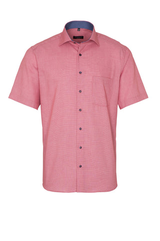 ETERNA MODERN FIT Kurzarm Hemd - Rosebud Texture - 3270-54-C15K