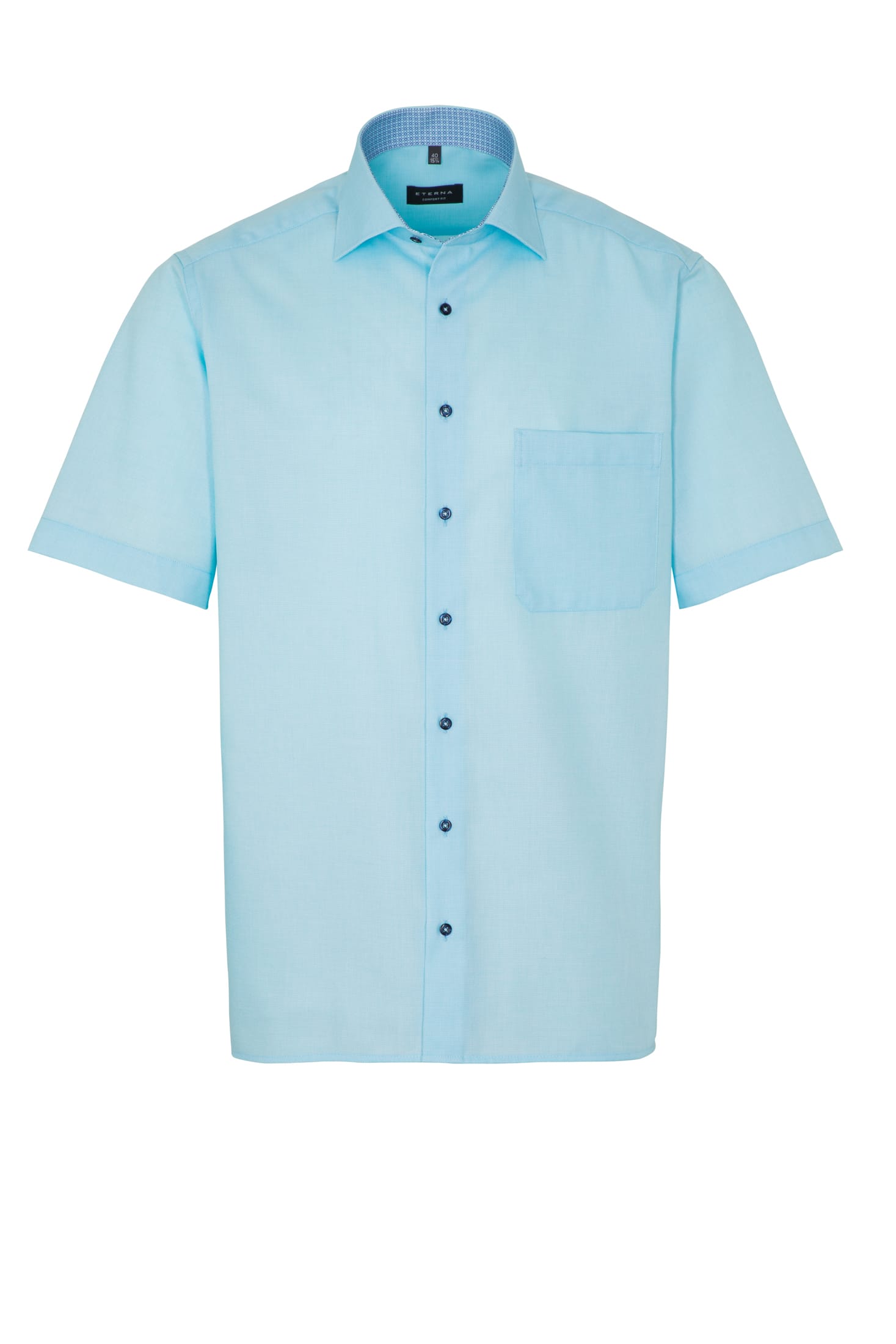 ETERNA COMFORT FIT Kurzarm Hemd - Coastal Sky Blue - 3270-62-K15K