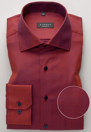 ETERNA COMFORT FIT Hemd - Crimson Umber - 3475-82-E19K