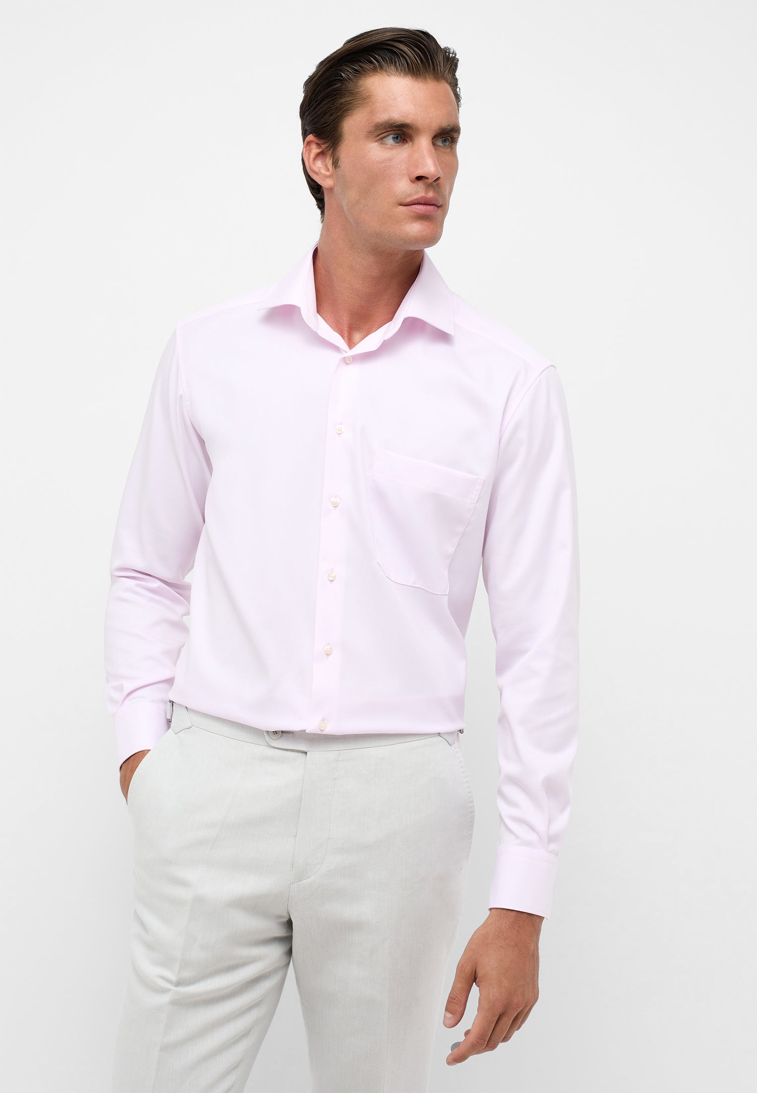 ETERNA Comfort Fit Cover Shirt Twill - Petal Mist Pink - 8817-50-E19K von Eterna