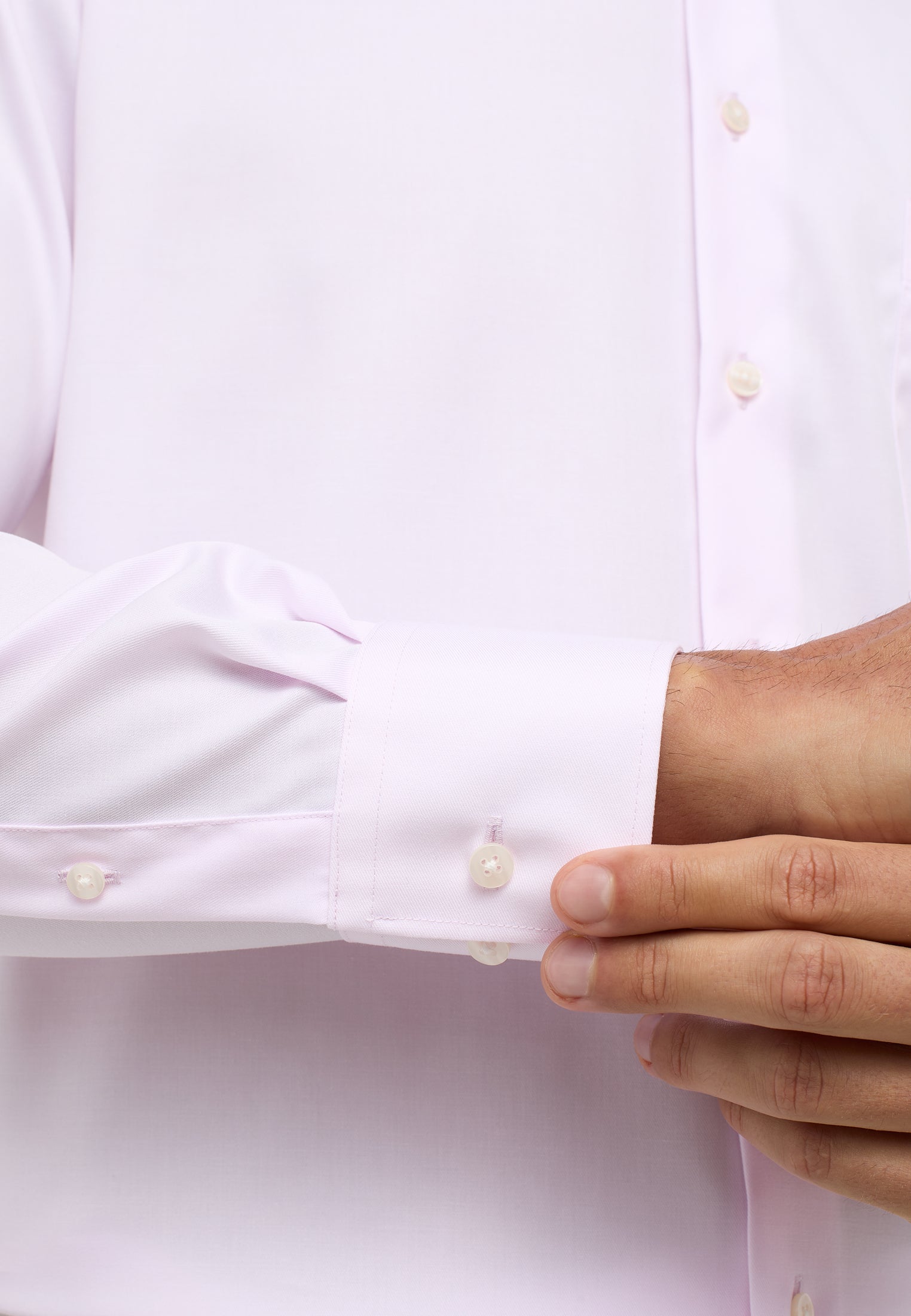 ETERNA Comfort Fit Cover Shirt Twill - Petal Mist Pink - 8817-50-E19K von Eterna