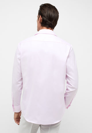 ETERNA Comfort Fit Cover Shirt Twill - Petal Mist Pink - 8817-50-E19K