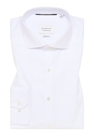ETERNA SUPER SLIM COVER SHIRT Langarm Hemd - Arctic Ivory Twill - 8817-00-Z182