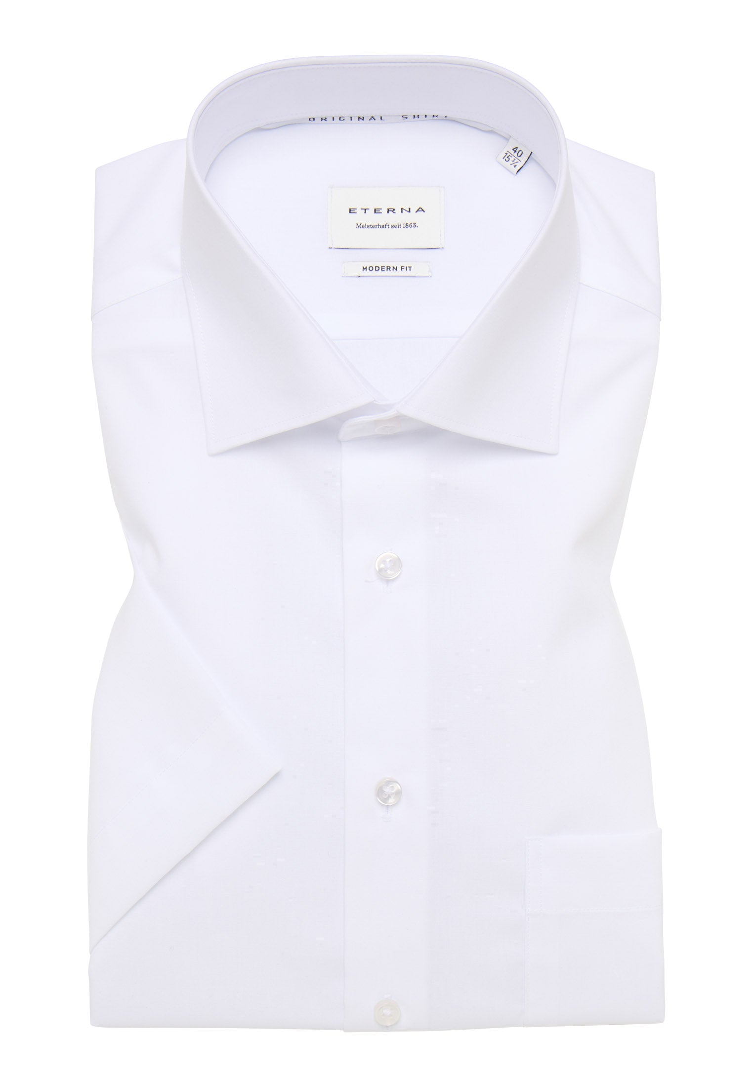 ETERNA MODERN FIT Kurzarm Hemd - Cloud Milk White - 1100-00-C19K