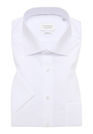ETERNA MODERN FIT Kurzarm Hemd - Cloud Milk White - 1100-00-C19K