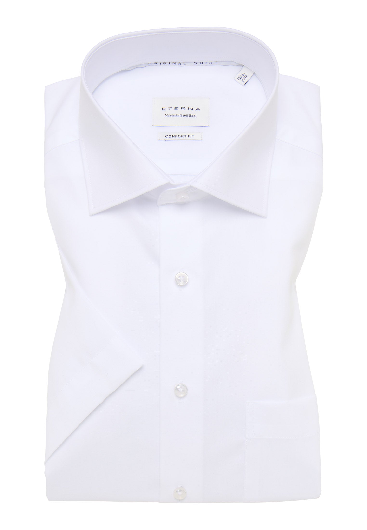 ETERNA COMFORT FIT Kurzarm Hemd - Cloud White - 1100-00-K19K