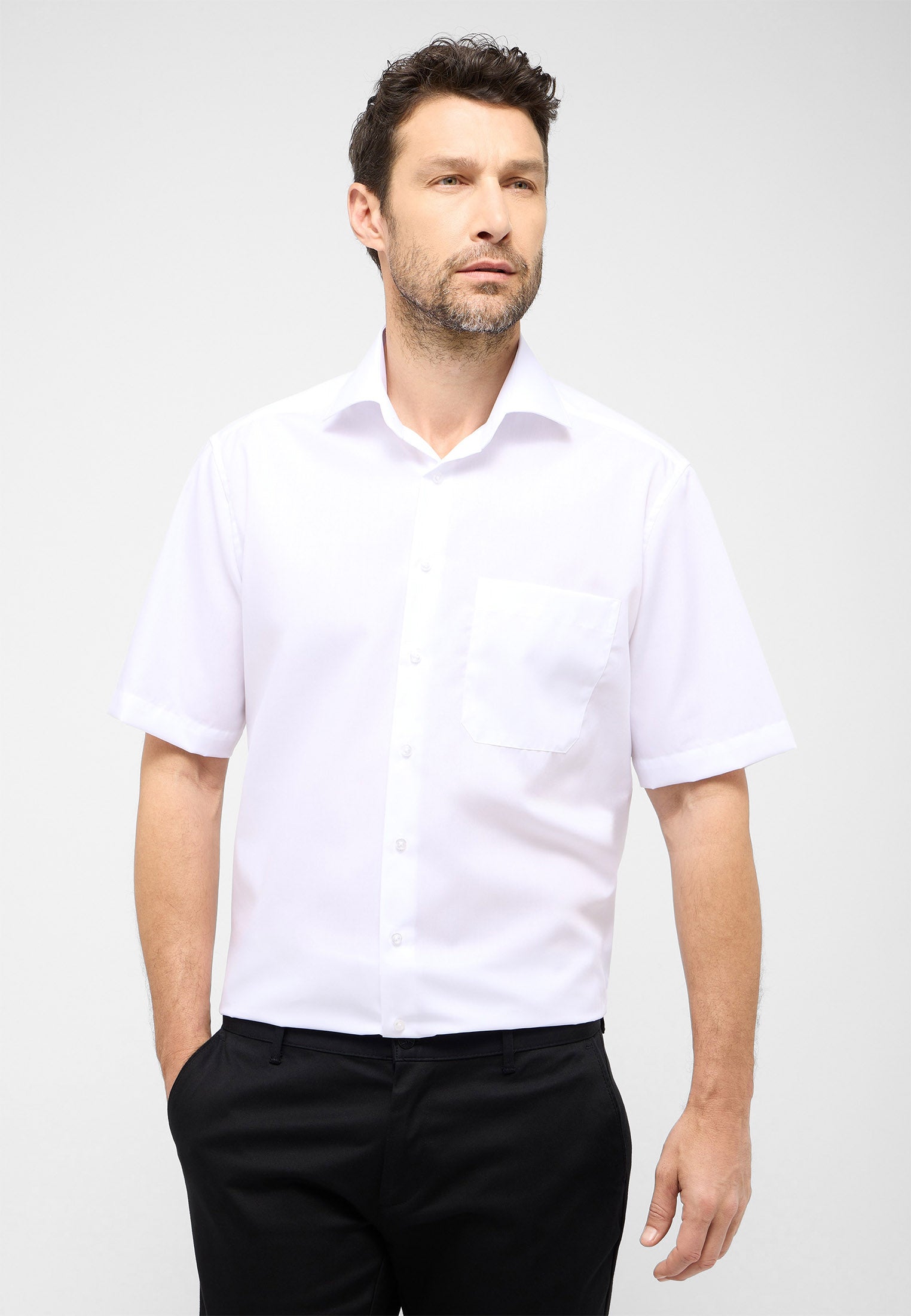 ETERNA COMFORT FIT Kurzarm Hemd - Cloud White - 1100-00-K19K von Eterna