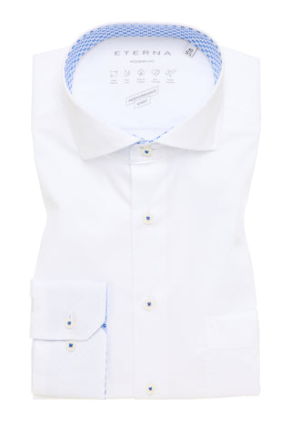 ETERNA MODERN FIT Performance Shirt - Bright Alpine White - 4060-00-X14V