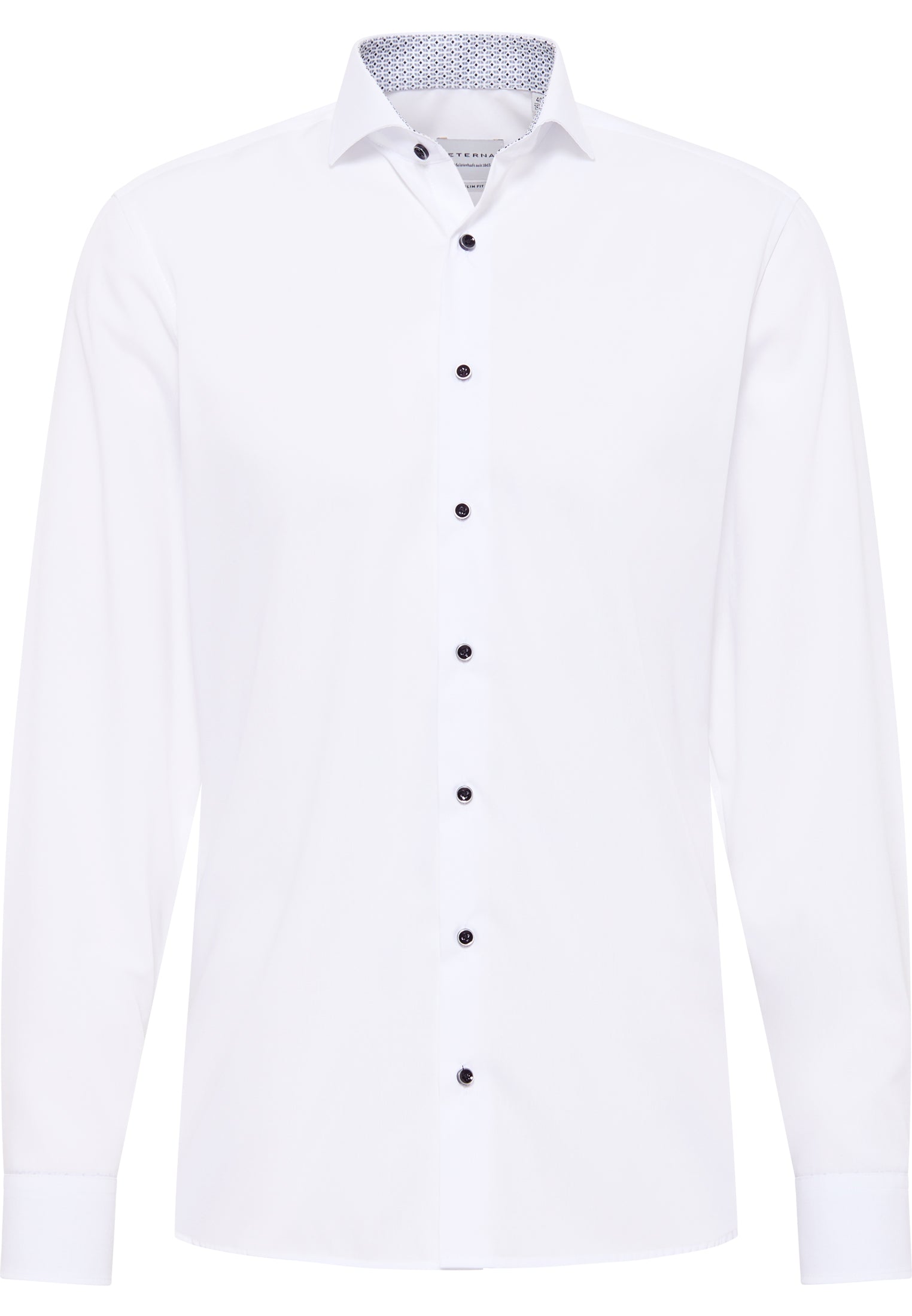 ETERNA SLIM FIT Langarm Hemd - Ivory Horizon White - 1308-00-F142